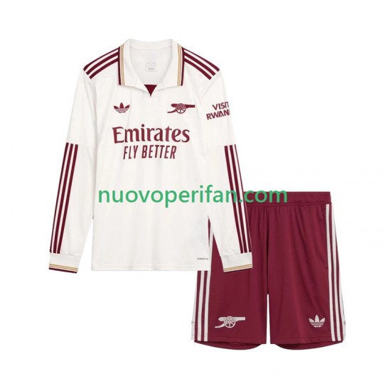 Maglie da Calcio Arsenal Bambino Alternativa Tenuta 2025-2026 Maniche Lunghe