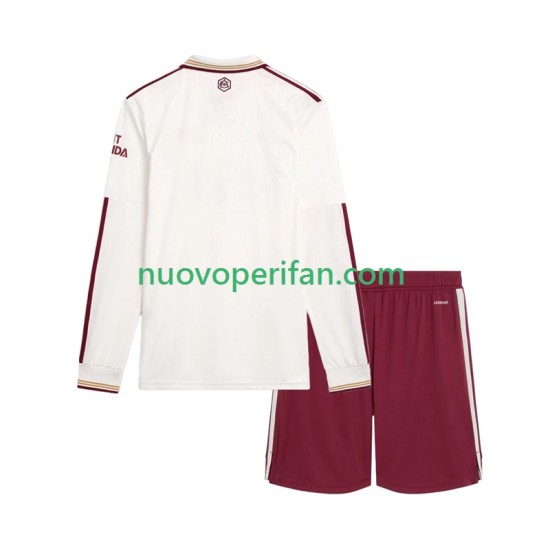 Maglie da Calcio Arsenal Bambino Alternativa Tenuta 2025-2026 Maniche Lunghe