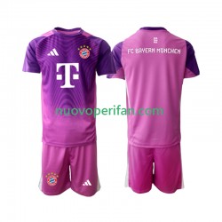 Maglie da Calcio FC Bayern München Portiere Bambino Quarta Tenuta 2025-2026 Maniche Corte