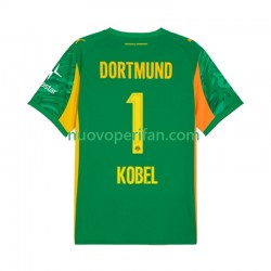 Maglie da Calcio Borussia Dortmund Gregor Kobel 1 Portiere Uomo Prima Tenuta 2025-2026 Maniche Corte