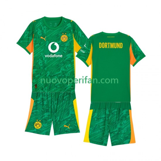 Maglie da Calcio Borussia Dortmund Portiere Bambino Prima Tenuta 2025-2026 Maniche Corte