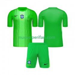 Maglie da Calcio Brasile Portiere Bambino Prima Tenuta 2026 Maniche Corte