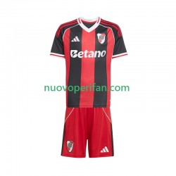Maglie da Calcio CA River Plate Bambino Trasferta Tenuta 2025-2026 Maniche Corte