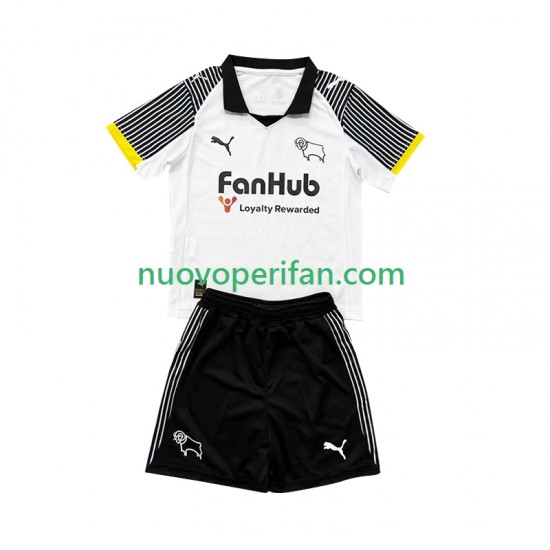 Maglie da Calcio Derby County Bambino Prima Tenuta 2025-2026 Maniche Corte