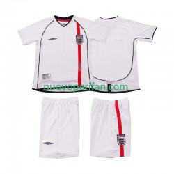 Maglie da Calcio Inghilterra Retro Bambino Prima Tenuta 2002 Maniche Corte