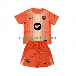Maglie da Calcio FC Barcelona Portiere Bambino Quarta Tenuta 2025-2026 Maniche Corte