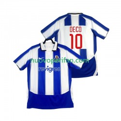 Maglie da Calcio FC Porto DECO 10 2003 Retro Uomo Prima Tenuta 2004 Maniche Corte