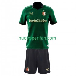 Maglie da Calcio Feyenoord Rotterdam Bambino Quarta Tenuta 2025-2026 Maniche Corte