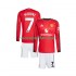Maglie da Calcio Manchester United Mason Mount 7 Bambino Prima Tenuta 2025-2026 Maniche Lunghe