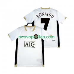 Maglie da Calcio Manchester United RONALDO 7 -2007 Retro Uomo Trasferta Tenuta 2006 Maniche Corte