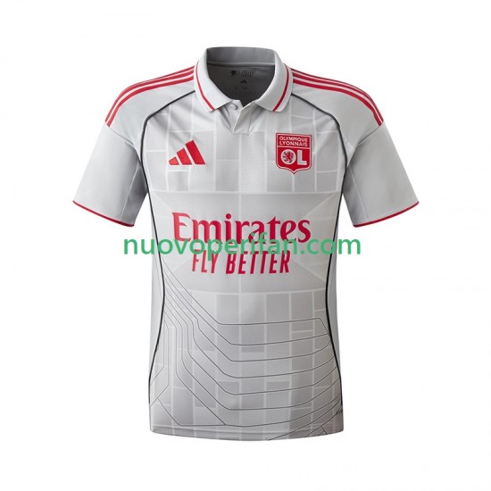 Maglie da Calcio Olympique Lyonnais Uomo Alternativa Tenuta 2025-2026 Maniche Corte