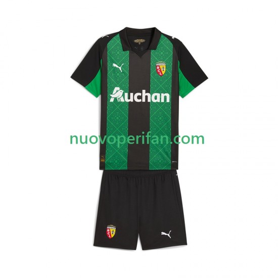 Maglie da Calcio RC Lens Bambino Trasferta Tenuta 2025-2026 Maniche Corte