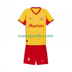 Maglie da Calcio RC Lens Bambino Prima Tenuta 2025-2026 Maniche Corte
