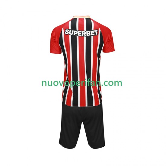 Maglie da Calcio Sao Paulo Bambino Trasferta Tenuta 2025-2026 Maniche Corte
