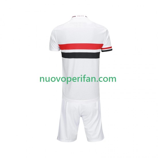Maglie da Calcio Sao Paulo Bambino Prima Tenuta 2025-2026 Maniche Corte