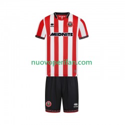 Maglie da Calcio Sheffield United Bambino Prima Tenuta 2025-2026 Maniche Corte