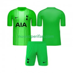 Maglie da Calcio Tottenham Hotspur Portiere Bambino Prima Tenuta 2025-2026 Maniche Corte