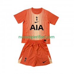 Maglie da Calcio Tottenham Hotspur Portiere Bambino Alternativa Tenuta 2025-2026 Maniche Corte