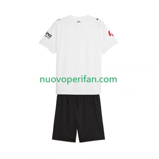Maglie da Calcio Valencia CF Bambino Prima Tenuta 2025-2026 Maniche Corte
