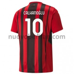 Maglie da Calcio AC Milan Hakan Calhanoglu 10 Prima Tenuta 2021-2022 Maniche Corte
