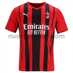 Maglie da Calcio AC Milan Prima Tenuta 2021-2022 Maniche Corte