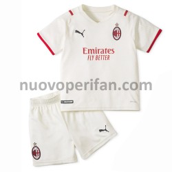 Maglie da Calcio AC Milan Bambino Trasferta Tenuta 2021-2022 Maniche Corte