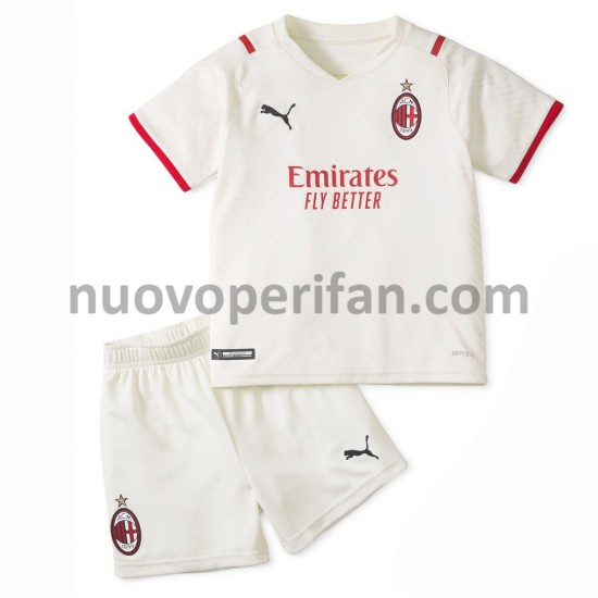 Maglie da Calcio AC Milan Bambino Trasferta Tenuta 2021-2022 Maniche Corte