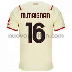 Maglie da Calcio AC Milan Mike Maignan 16 Trasferta Tenuta 2021-2022 Maniche Corte