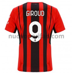 Maglie da Calcio AC Milan Olivier Giroud 9 Prima Tenuta 2021-2022 Maniche Corte