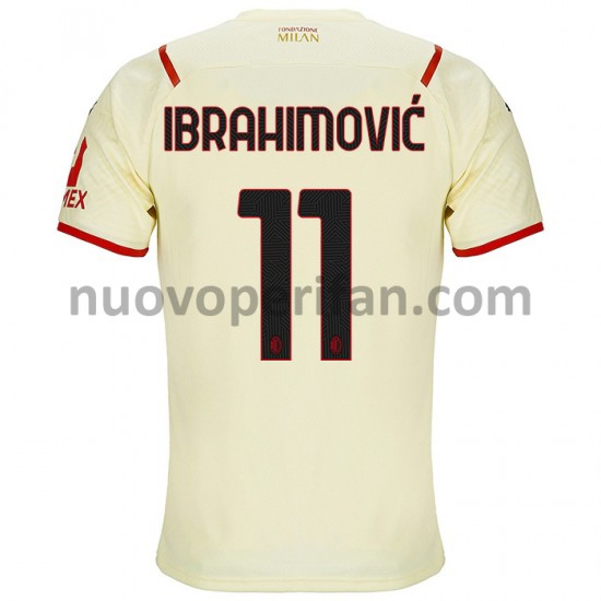 Maglie da Calcio AC Milan Zlatan Ibrahimovic 11 Trasferta Tenuta 2021-2022 Maniche Corte