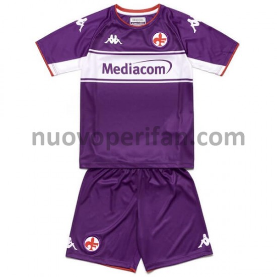 Maglie da Calcio ACF Fiorentina Bambino Prima Tenuta 2021-2022 Maniche Corte