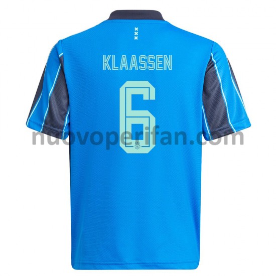 Maglie da Calcio AFC Ajax Davy Klaassen 6 Trasferta Tenuta 2021-2022 Maniche Corte