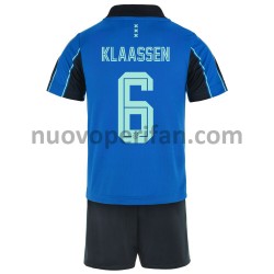 Maglie da Calcio AFC Ajax Davy Klaassen 6 Bambino Trasferta Tenuta 2021-2022 Maniche Corte