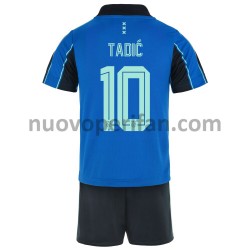 Maglie da Calcio AFC Ajax Dusan Tadic 10 Bambino Trasferta Tenuta 2021-2022 Maniche Corte