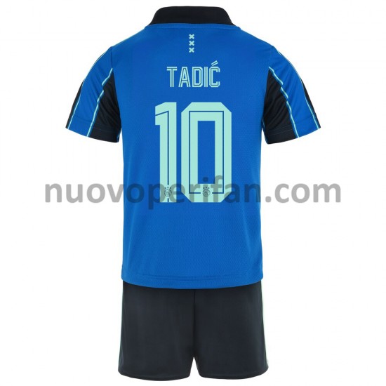 Maglie da Calcio AFC Ajax Dusan Tadic 10 Bambino Trasferta Tenuta 2021-2022 Maniche Corte