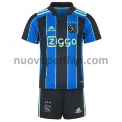 Maglie da Calcio AFC Ajax Bambino Trasferta Tenuta 2021-2022 Maniche Corte