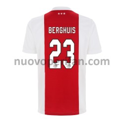 Maglie da Calcio AFC Ajax Steven Berghuis 23 Prima Tenuta 2021-2022 Maniche Corte
