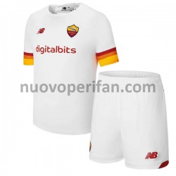 Maglie da Calcio AS Roma Bambino Trasferta Tenuta 2021-2022 Maniche Corte