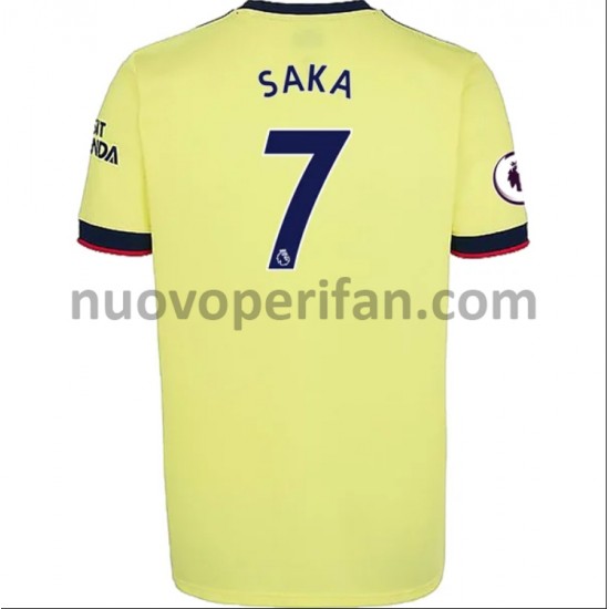 Maglie da Calcio Arsenal Bukayo Saka 7 Trasferta Tenuta 2021-2022 Maniche Corte