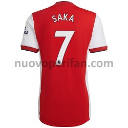 Maglie da Calcio Arsenal Bukayo Saka 7 Prima Tenuta 2021-2022 Maniche Corte