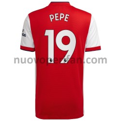 Maglie da Calcio Arsenal Nicolas Pepe 19 Prima Tenuta 2021-2022 Maniche Corte