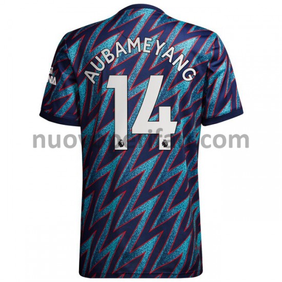 Maglie da Calcio Arsenal Pierre-Emerick Aubameyang 14 Alternativa Tenuta 2021-2022 Maniche Corte