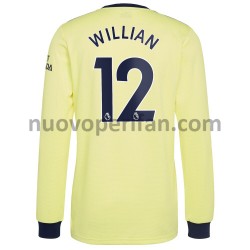 Maglie da Calcio Arsenal Willian 12 Trasferta Tenuta 2021-2022 Maniche Lunghe