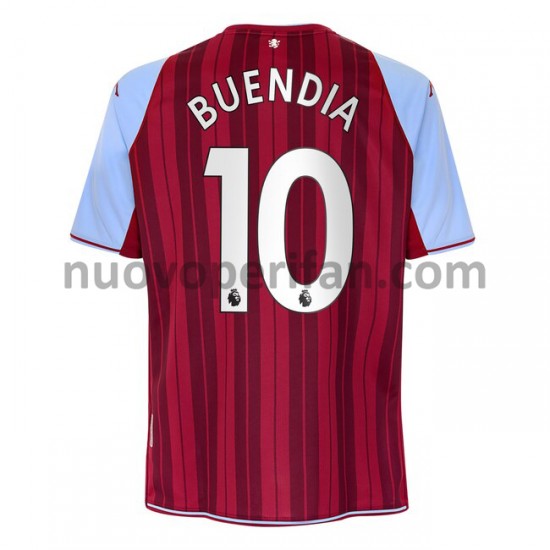 Maglie da Calcio Aston Villa Emiliano Buendia 10 Prima Tenuta 2021-2022 Maniche Corte