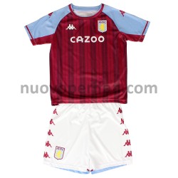 Maglie da Calcio Aston Villa Bambino Prima Tenuta 2021-2022 Maniche Corte