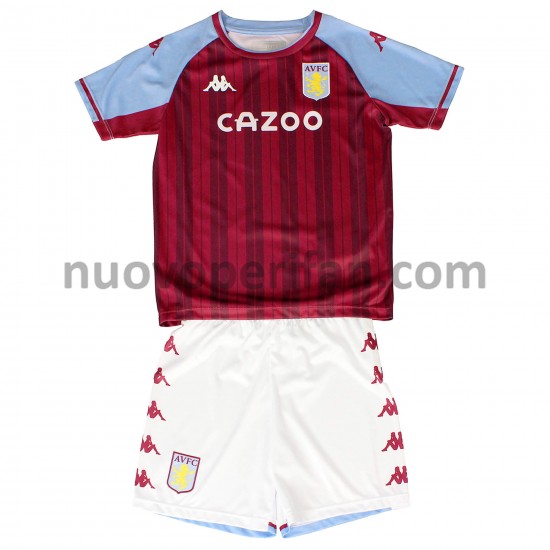 Maglie da Calcio Aston Villa Bambino Prima Tenuta 2021-2022 Maniche Corte