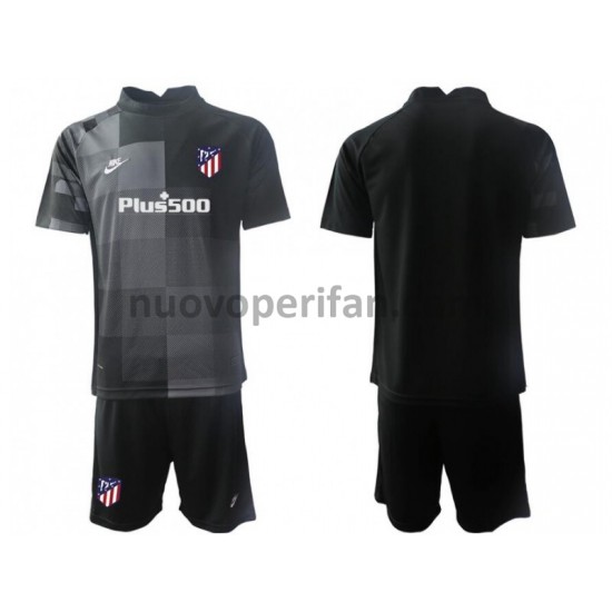 Maglie da Calcio Atlético Madrid Portiere Bambino Trasferta Tenuta 2021-2022 Maniche Corte