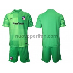 Maglie da Calcio Atlético Madrid Portiere Bambino Alternativa Tenuta 2021-2022 Maniche Corte