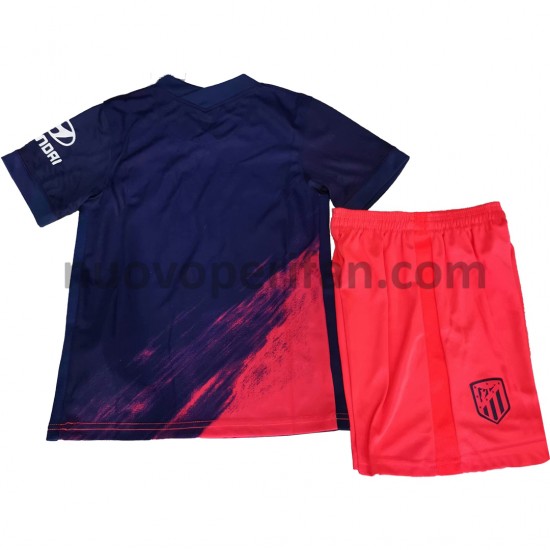 Maglie da Calcio Atlético Madrid Bambino Trasferta Tenuta 2021-2022 Maniche Corte