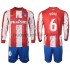 Maglie da Calcio Atlético Madrid Koke 6 Bambino Prima Tenuta 2021-2022 Maniche Lunghe